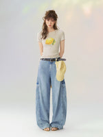Summer Lemon Printed T-shirt