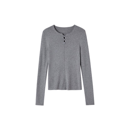 Stripe Button Rib Top