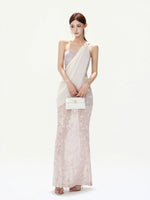 Floral Mesh Mermaid Dress