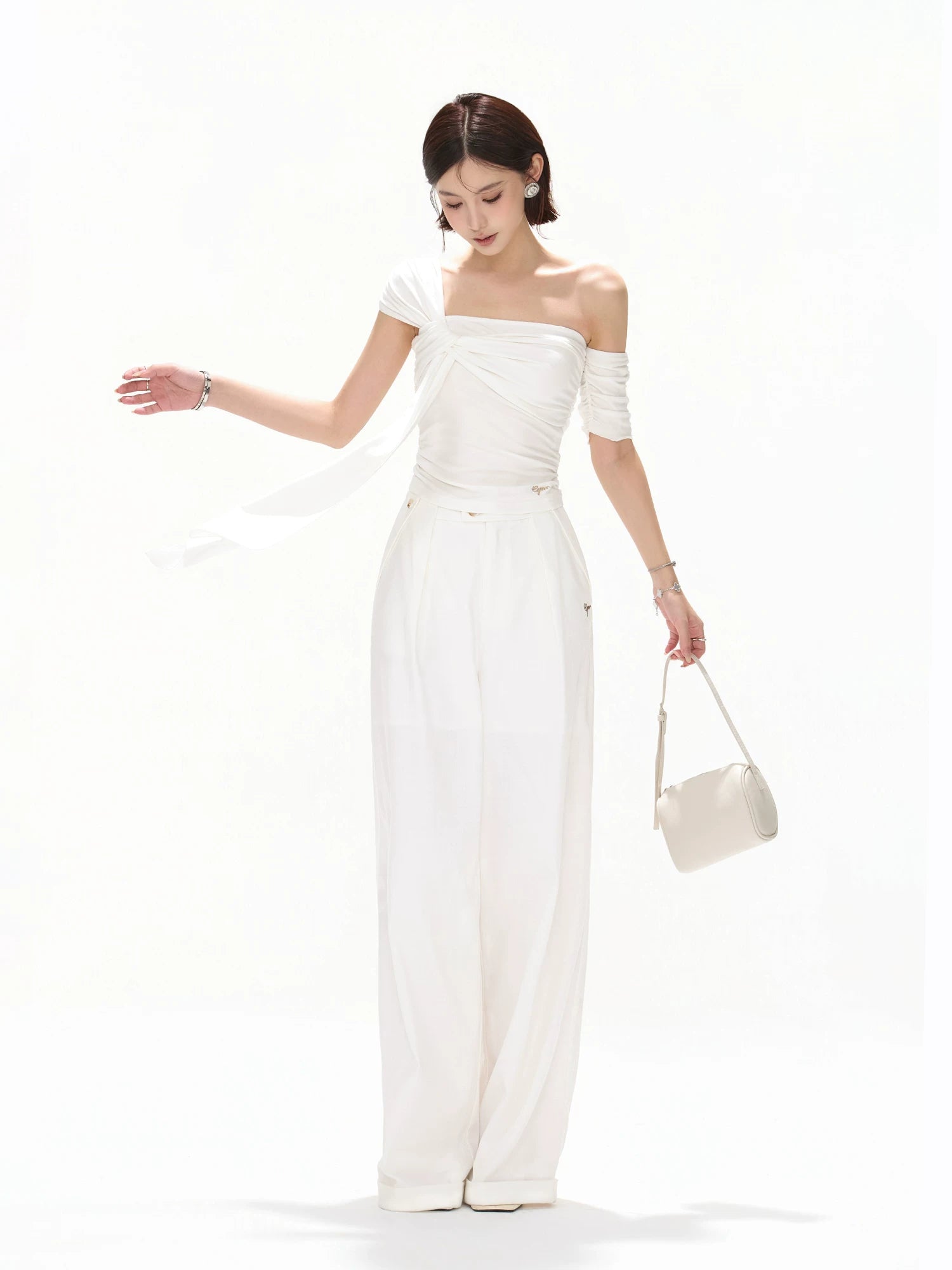 Asymmetric Twist Knit Top