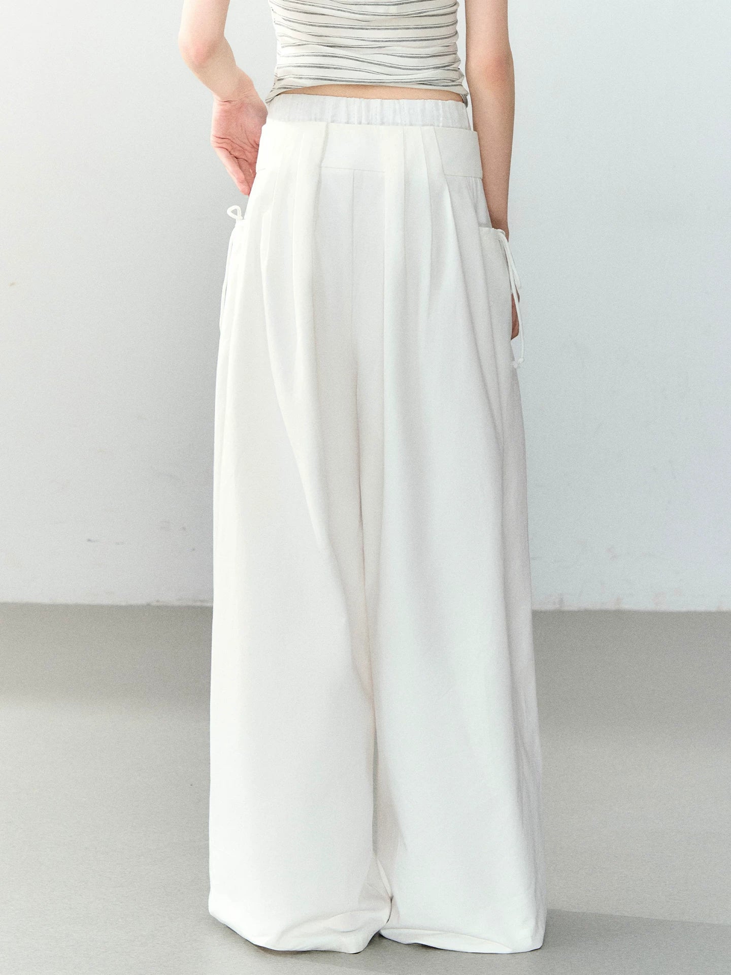 Double-Waist Oversized Wide Leg Pants