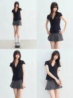 Striped V-Neck Shirt