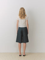 Striped Lace Bermuda Shorts