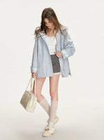 Lace Hooded Windbreaker