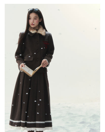 Bambi Wool Tweed Set