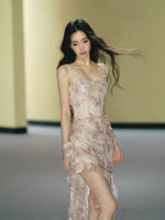 Floral Lace Slip Maxi Dress