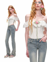 Rose Jacquard Bustier