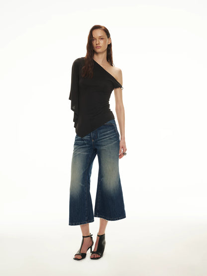 Asymmetric Batwing Top