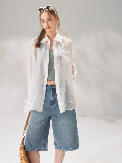 Polka Dot Lace Shirt