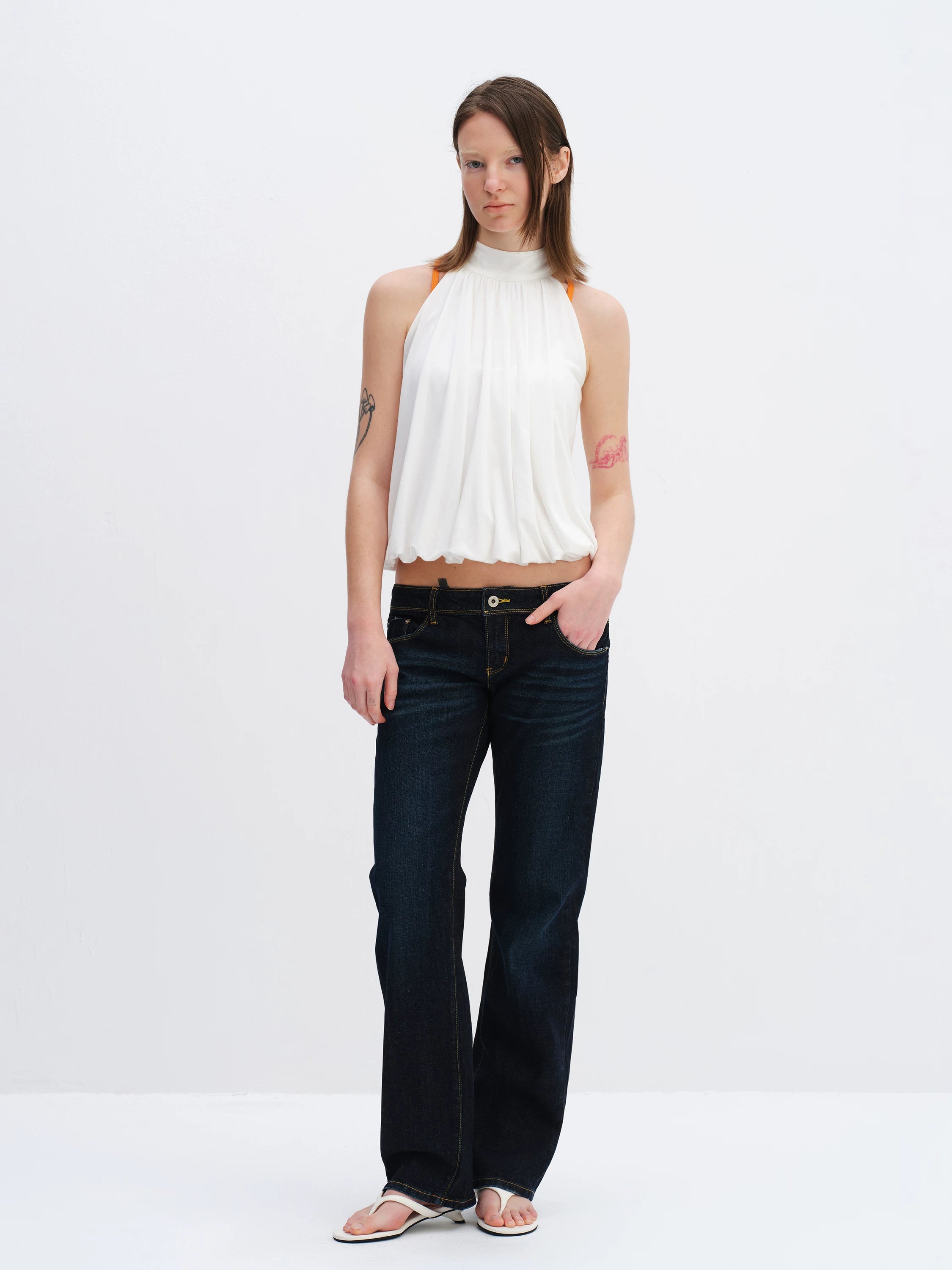 Sleeveless Halter Tank Top