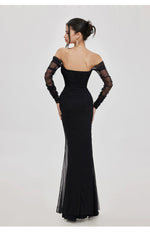 Ariel Mesh Off-Shoulder Mermaid Dress