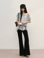 Layered Hem Faux Top