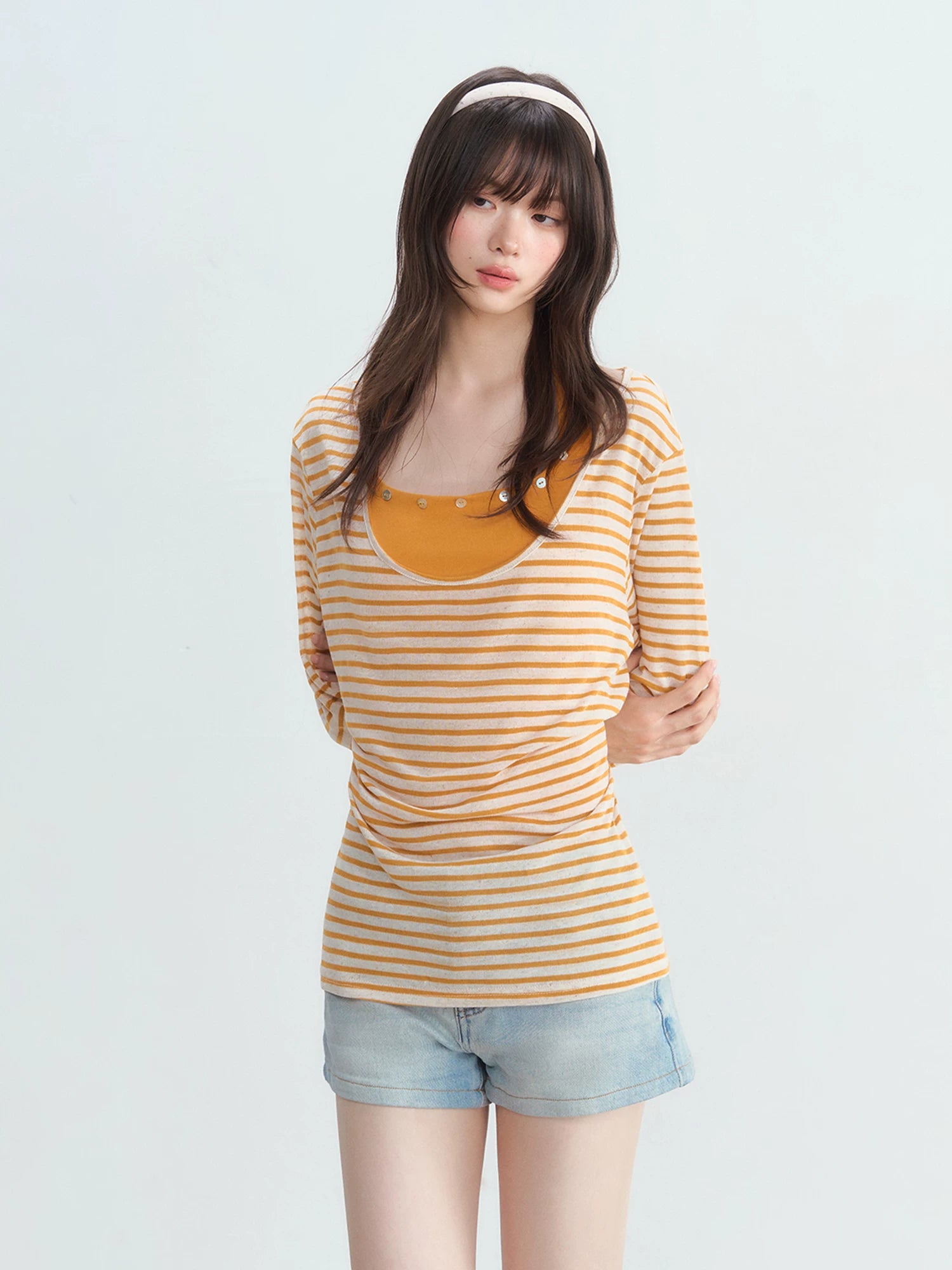 Striped Halter Top Set