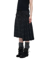 Vintage Plaid Wool Blend Jacket Set