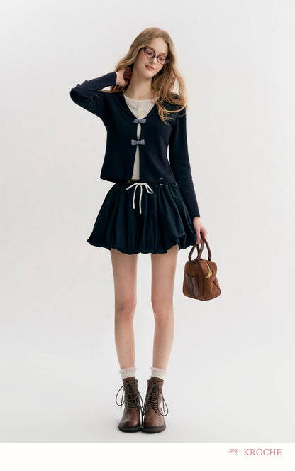 Bow Sailor Knit Top