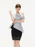 Asymmetric Halter Top