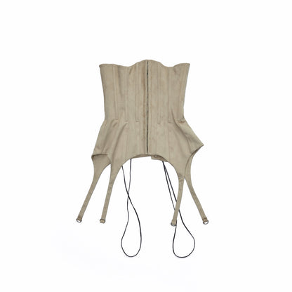 Suede Garter Corset Belt