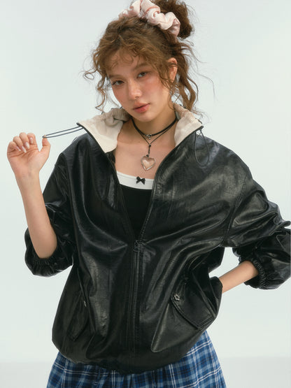 PU‑Coated Viscose Jacket