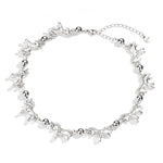 Embossed Pony Clavicle Necklace