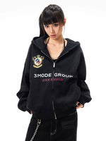 Vintage Printed Oversized Hoodie