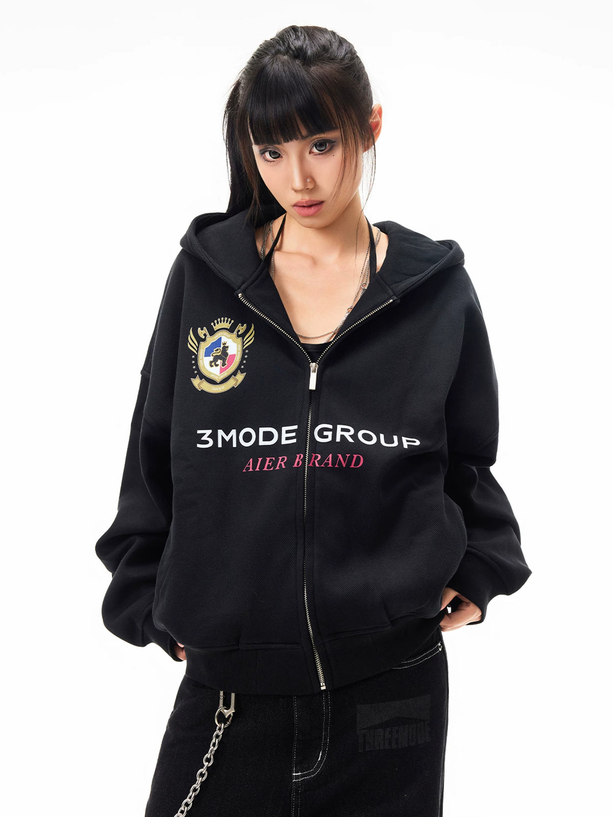 Vintage Printed Oversized Hoodie