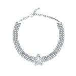 Diamond Pearl Starfish choker