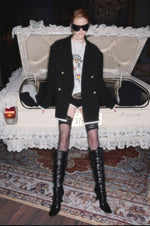 Black Contrast Layered Blazer