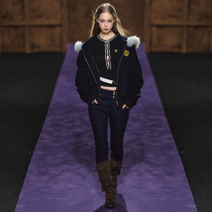 Double-Waist Stretch Skinny Jeans