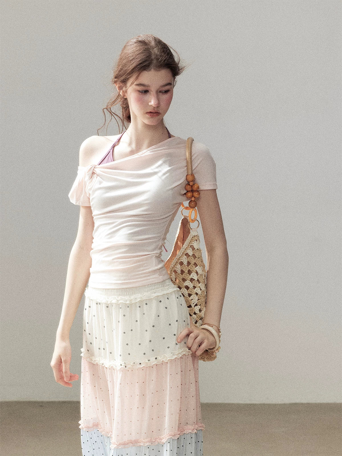 Asymmetric Halter Top