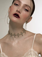 Baroque Wind Flashes Cross Choker