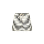 Striped Embroidered Sweatshirt & Shorts Set