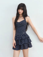 Vintage Polka Dot Halter Dress