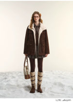Gray & Brown Reversible Moto Jacket