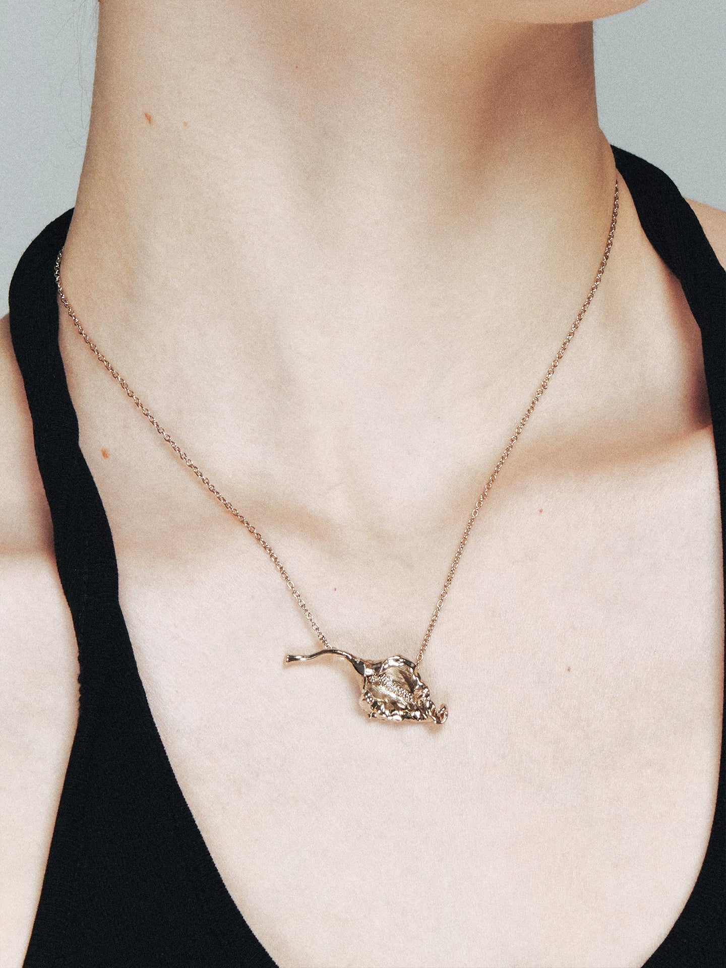 Floral Fine Chain Necklace