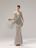Draped Knit Mesh Set