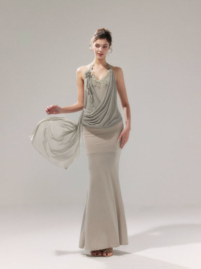 Draped Knit Mesh Set