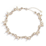 Embossed Pony Clavicle Necklace