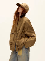 Corduroy Patchwork Barn Jacket