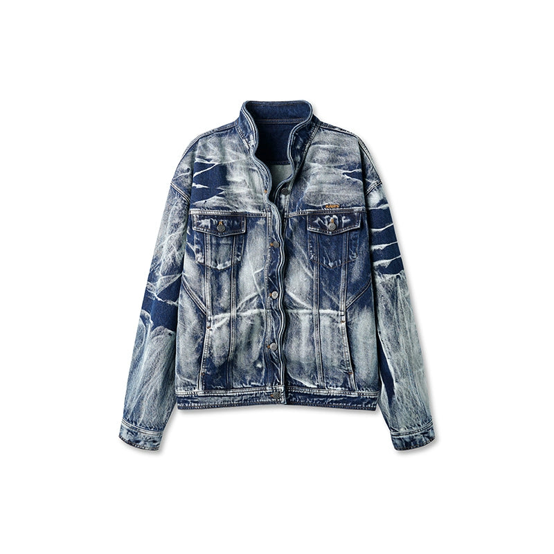Vintage Blue Volcanic Denim Jacket