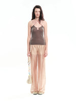 Velvet Colorblock Beaded Knit Camisole