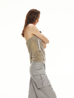 Acetate Draped Halter Top