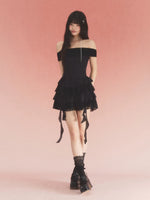 Black Lace Off Shoulder Dress