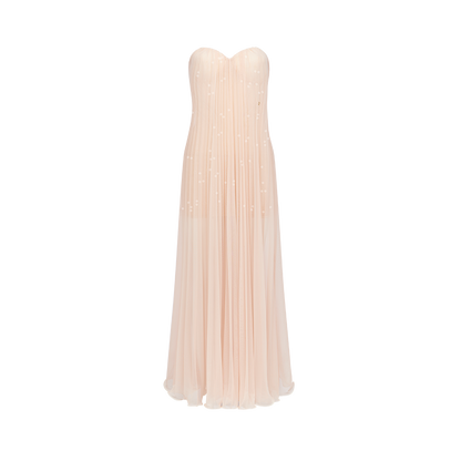 Thea Strapless Mesh Backless Dress