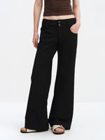 Low Waist Wide-leg Pants