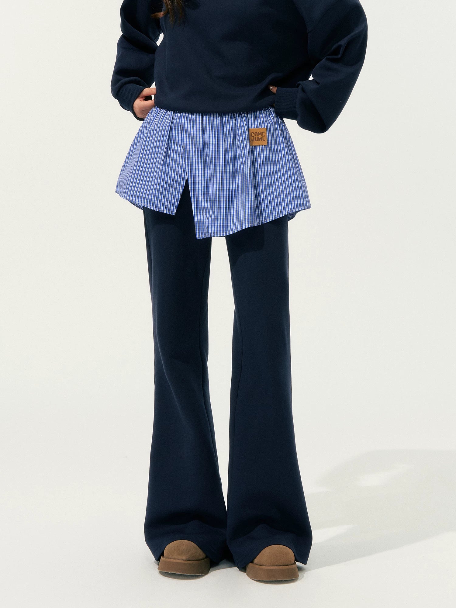 Detachable Collar Sweatshirt Set