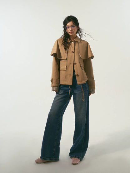Blue Washed Denim Pants