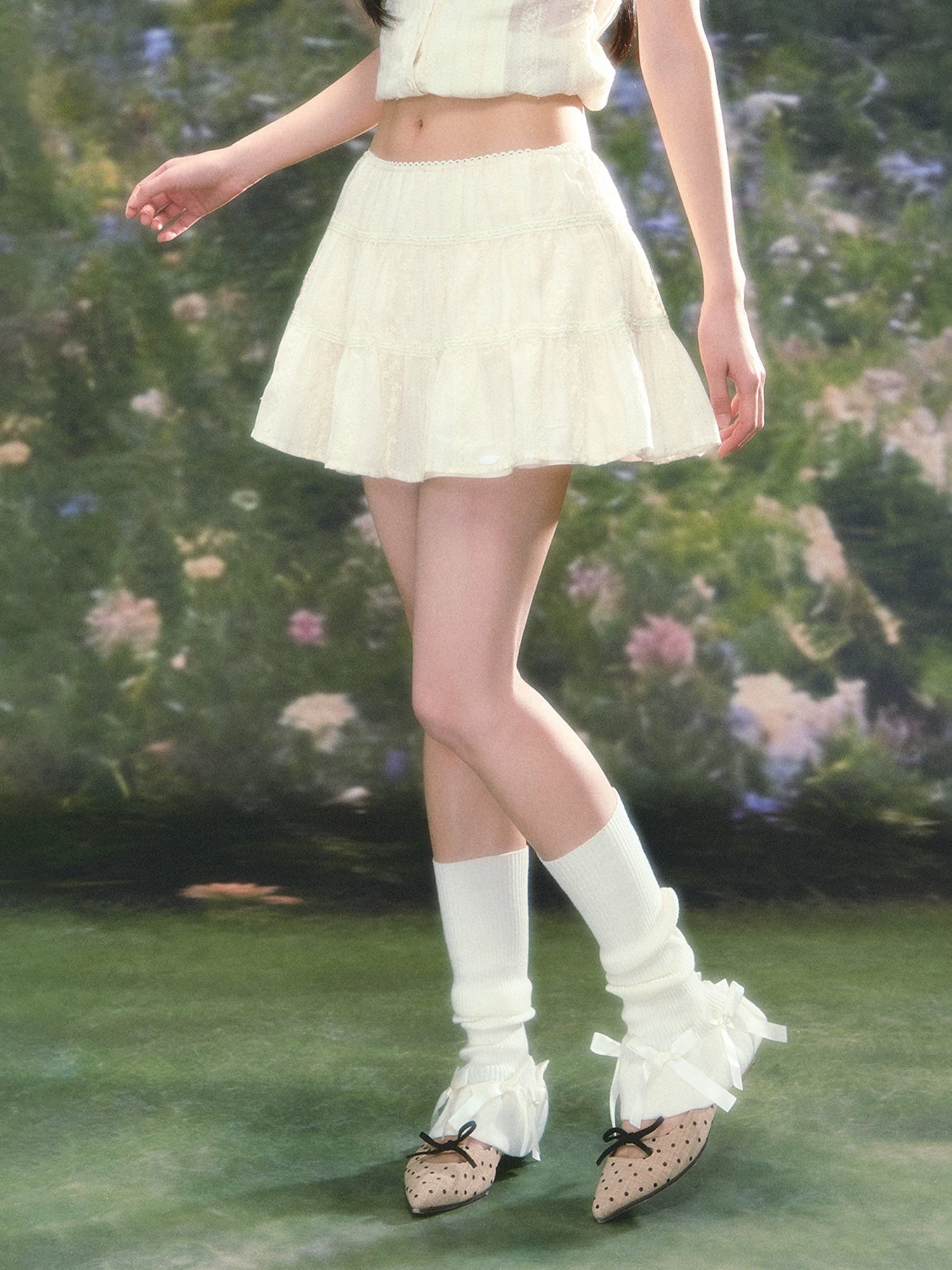 Tiered Mini Skirt