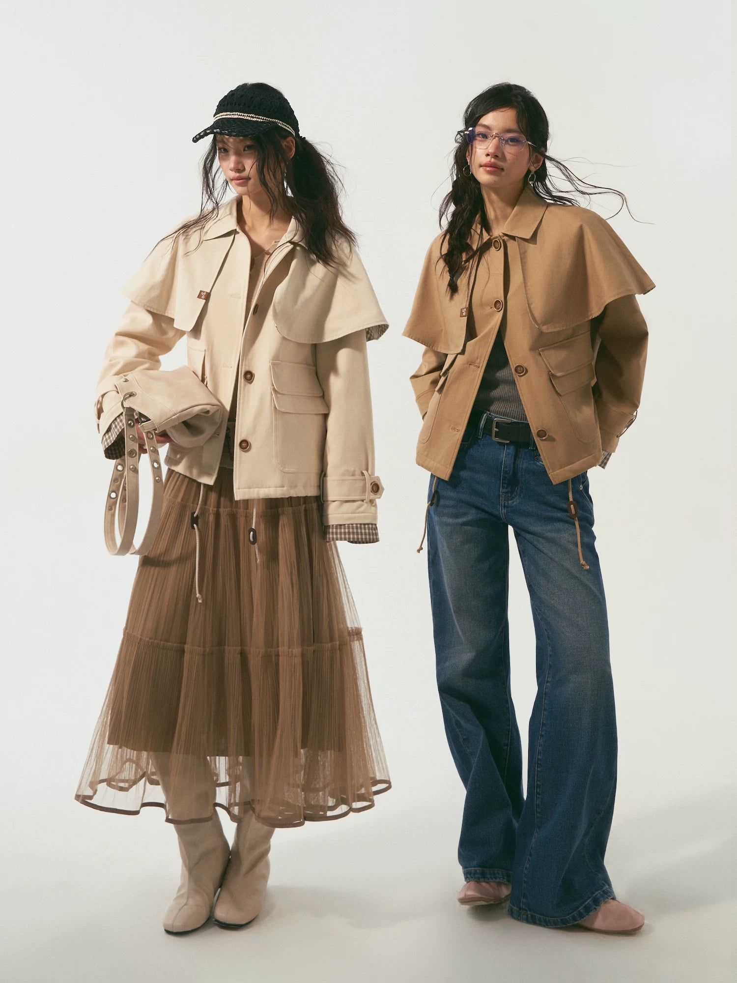 Detachable Cape Jacket