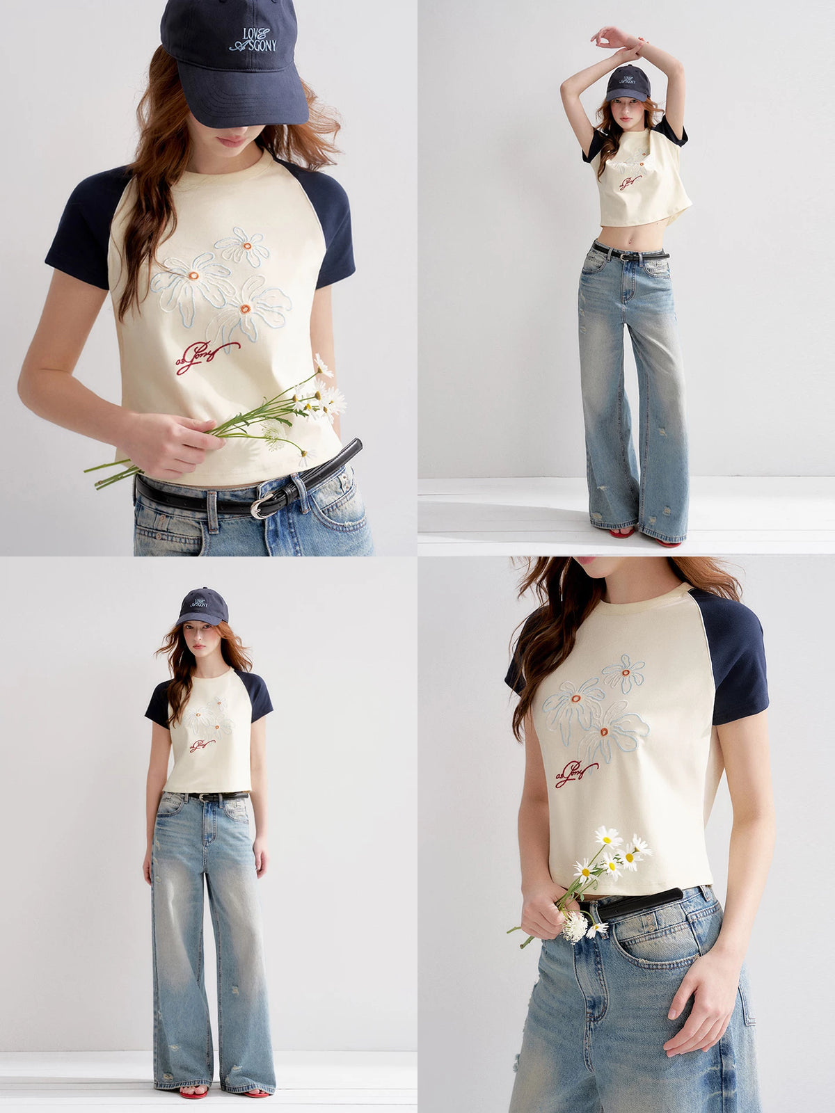 Floral Raglan Tee