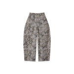 Leopard Print Scythe Wide-Leg Casual Jeans